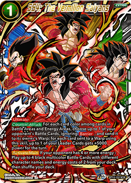 BT15-152 - SS4: The Vermillion Saiyans - Secret Rare (SCR)