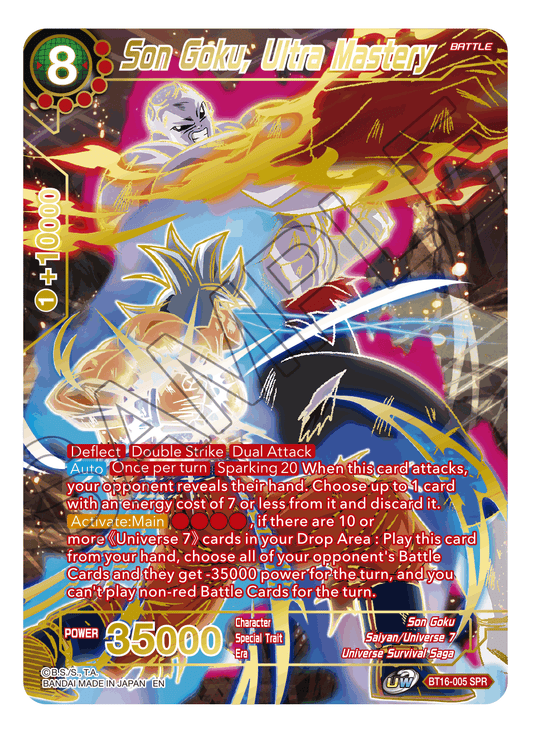 BT16-005 - Son Goku, Ultra Mastery (V.2 - Special Rare) - Special Rare (SPR)