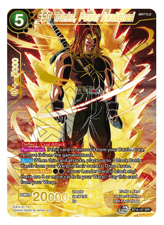 BT16-107 - SSG Trunks, Power Awakened (V.2 - Special Rare) - Special Rare (SPR)