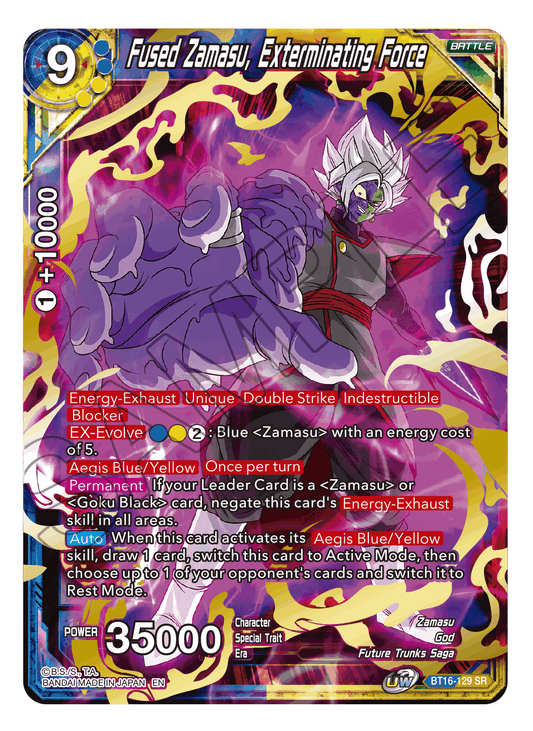 BT16-129 - Fused Zamasu, Exterminating Force - Super Rare [SR]