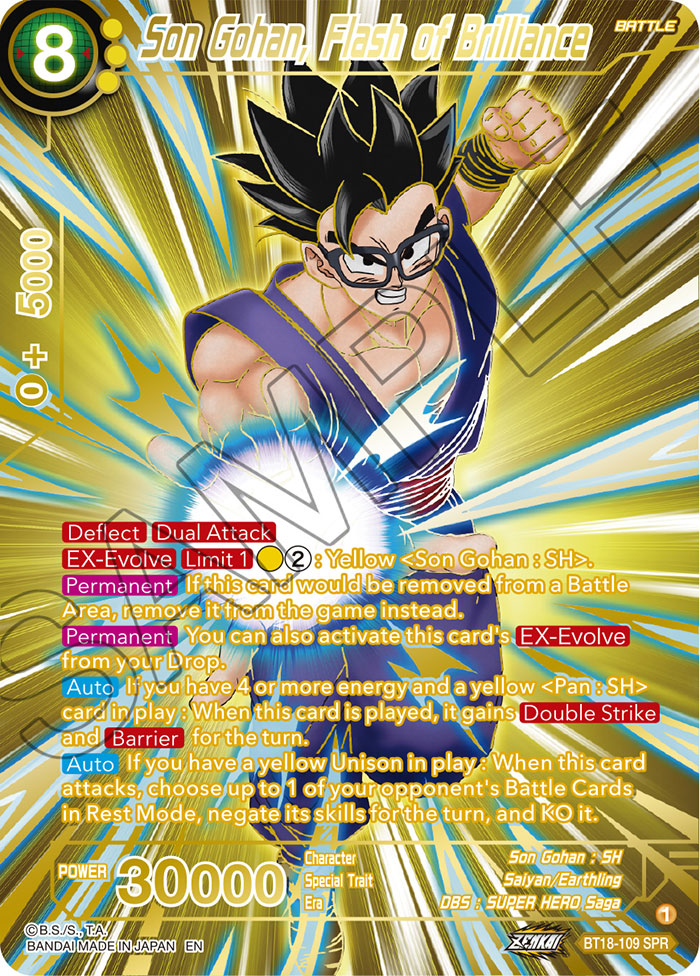 BT18-109 - Son Gohan, Flash of Brilliance (V.2 - Special Rare) - Special Rare (SPR)