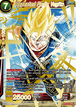 BT2-012_SPR - Repeated Force Vegito - Special Rare (SPR)