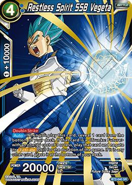 BT2-040 - Restless Spirit SSB Vegeta - Super Rare (SR)