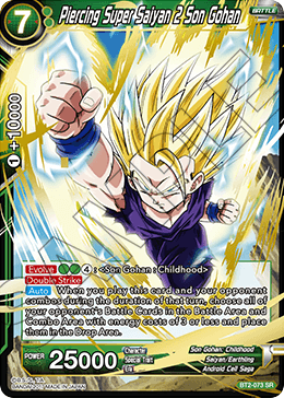 BT2-073 - Piercing Super Saiyan 2 Son Gohan - Super Rare (SR)