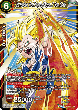 BT3-003 - Victorious Fist Super Saiyan 3 Son Goku - Super Rare (SR)