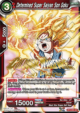 BT3-005 - Determined Super Saiyan Son Goku - Stamped