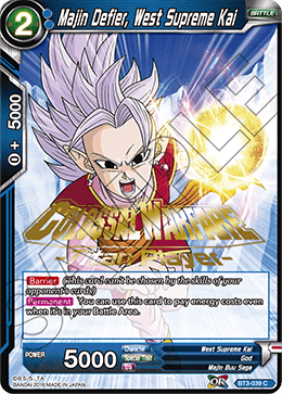 BT3-039 - Majin Defier, West Supreme Kai - Stamped