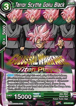 BT3-075 - Terror Scythe Goku Black - Stamped