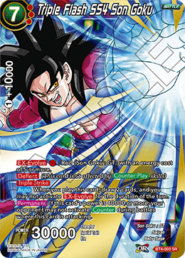 BT4-003 - Triple Flash SS4 Son Goku (Errata) - Super Rare (SR)