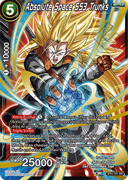 BT4-101 - Absolute Space SS3 Trunks - Super Rare (SR)