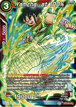 BT5-009 - Yamcha, at 100% - Super Rare (SR)