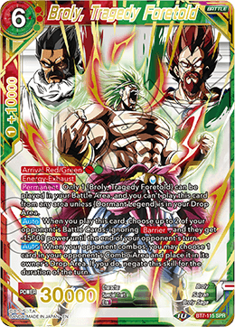 BT7-115 - Broly, Tragedy Foretold - Special Rare (SPR)