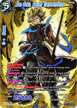 BT7-129 - Son Goku, Saiyan Transcendence (Errata) - Infinite Saiyan Rare (ISR)