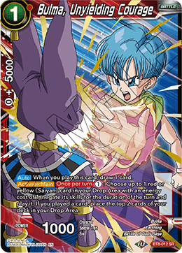 BT8-012 - Bulma, Unyielding Courage - Super Rare (SR)