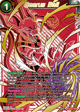 BT8-022_SPR - Beerus Ball - Special Rare (SPR)