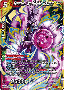 BT8-112 - Beerus, No Holds Barred - Super Rare (SR)