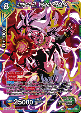 BT8-122 - Android 21, Violent Predator (Banned) - Super Rare (SR)