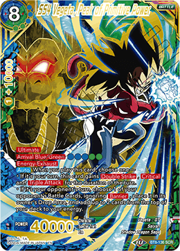 BT8-136 - SS4 Vegeta, Peak of Primitive Power - Secret Rare (SCR)