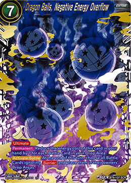 BT8-137 - Dragon Balls, Negative Energy Overflow - Secret Rare (SCR)