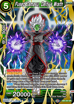 DB1-057 - Fused Zamasu, Deity's Wrath - Super Rare (SR)