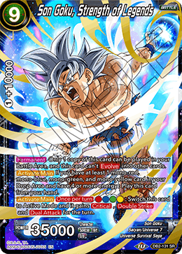 DB2-131 - Son Goku, Strength of Legends - Super Rare (SR)