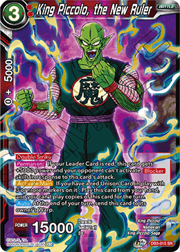 DB3-015 - King Piccolo, the New Ruler - Super Rare (SR)