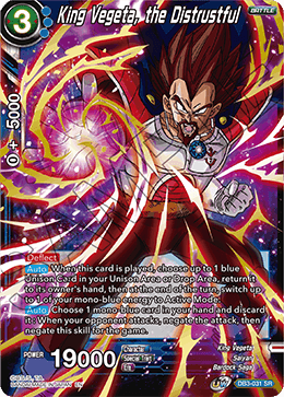 DB3-031 - King Vegeta, the Distrustful - Super Rare (SR)