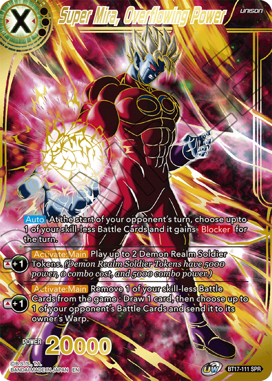 BT17-111 - Super Mira, Overflowing Power (V.2 - Special Rare) - Special Rare (SPR)