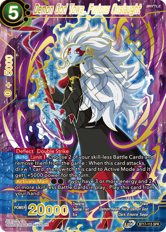 BT17-115 - Demon God Towa, Furious Onslaught (V.2 - Special Rare) - Special Rare (SPR)
