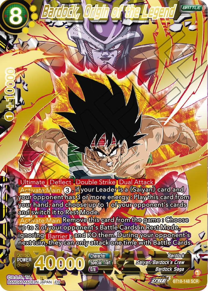 BT18-148 - Bardock, Origin of the Legend - Secret Rare (SCR)