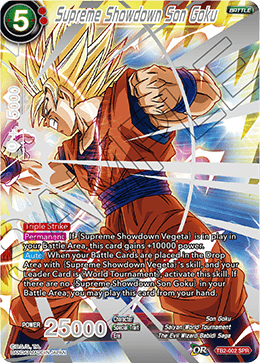 TB2-002 - Supreme Showdown Son Goku - Special Rare (SPR)