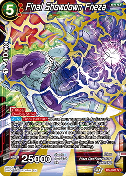 TB3-002 - Final Showdown Frieza - Super Rare (SR)