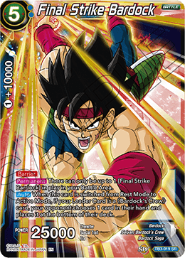 TB3-019 - Final Strike Bardock - Super Rare (SR)