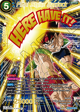 TB3-019 - Final Strike Bardock/ - Special Rare (SPR)