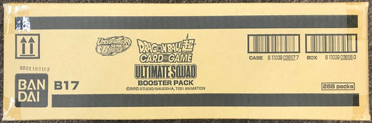 Dragon Ball Super DBS-B17 "ULTIMATE SQUAD" Booster Box CASE (12 Boxes)