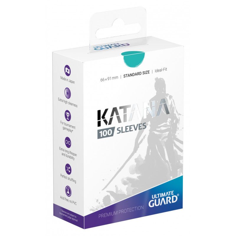 Ultimate Guard Katana Standard Size Card Sleeves (100) - Turquoise