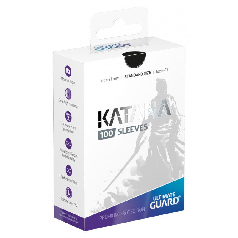 Ultimate Guard Katana Standard Size Card Sleeves (100) - Black