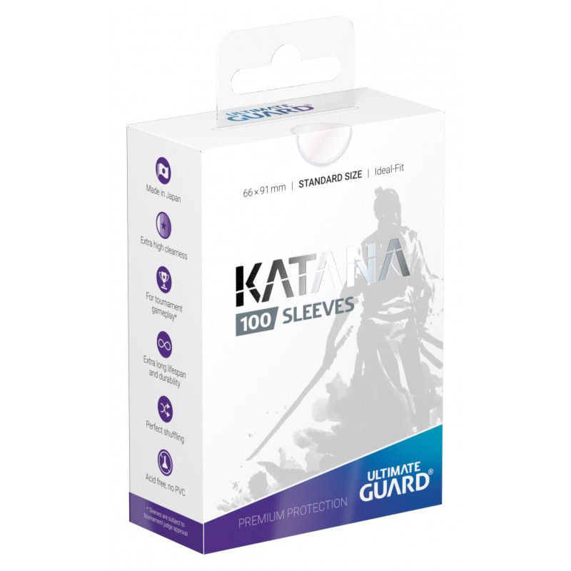 Ultimate Guard Katana Standard Size Card Sleeves (100) - Transparent